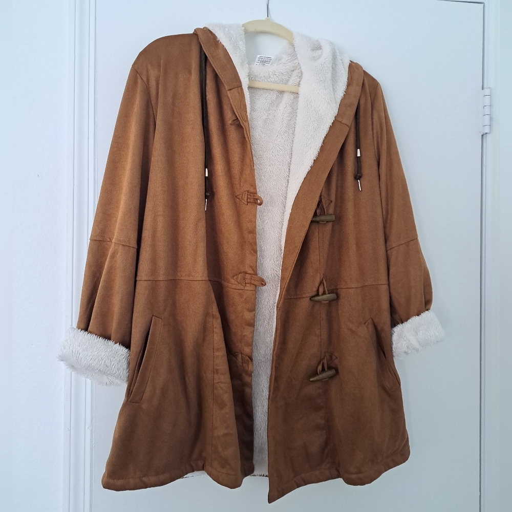 Women's Lightweight Buttoned Jacket With Pockets XL